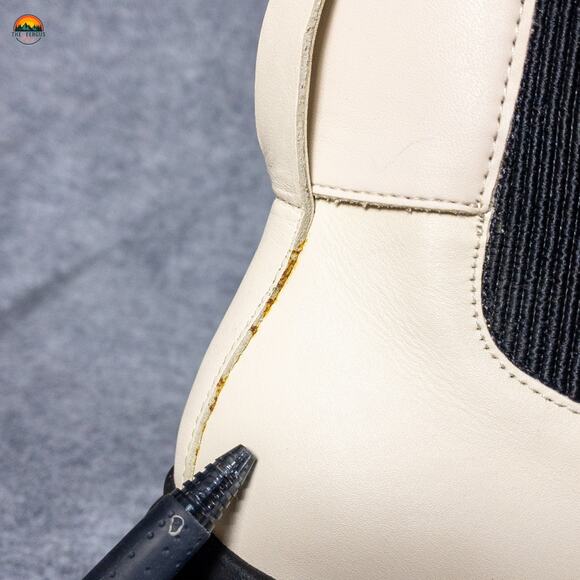 Karl Lagerfeld Cavin Paris Fashion Chelsea Boot White Leather Women's Size 11M - Picture 12 of 14